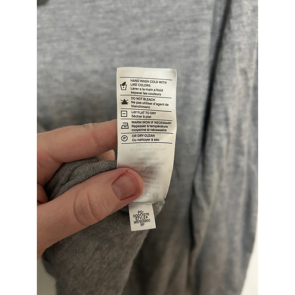 Vince Mens Heather Grey‎ Wool Cashmere Blend Pullover Hoodie MR7856860 Size M - Picture 2 of 5